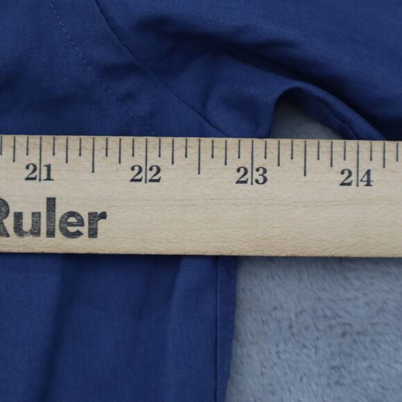 Van Heusen Shirt Mens 16 34 Chest Pocket Blue Button Up Long Sleeve Collared Top - Picture 5 of 15